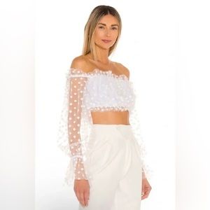 revolve majorelle baby bye crop top